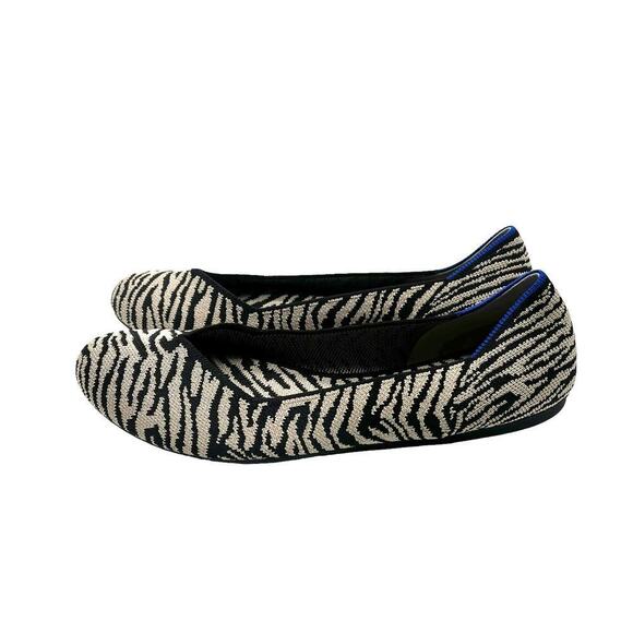 Rothy’s The Flat in Zebra Print Women’s Size 9.5 - Picture 4 of 7